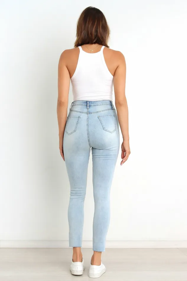 Denim Hadie Jeans Light Blue Wash 8211 Petal and Pup Women