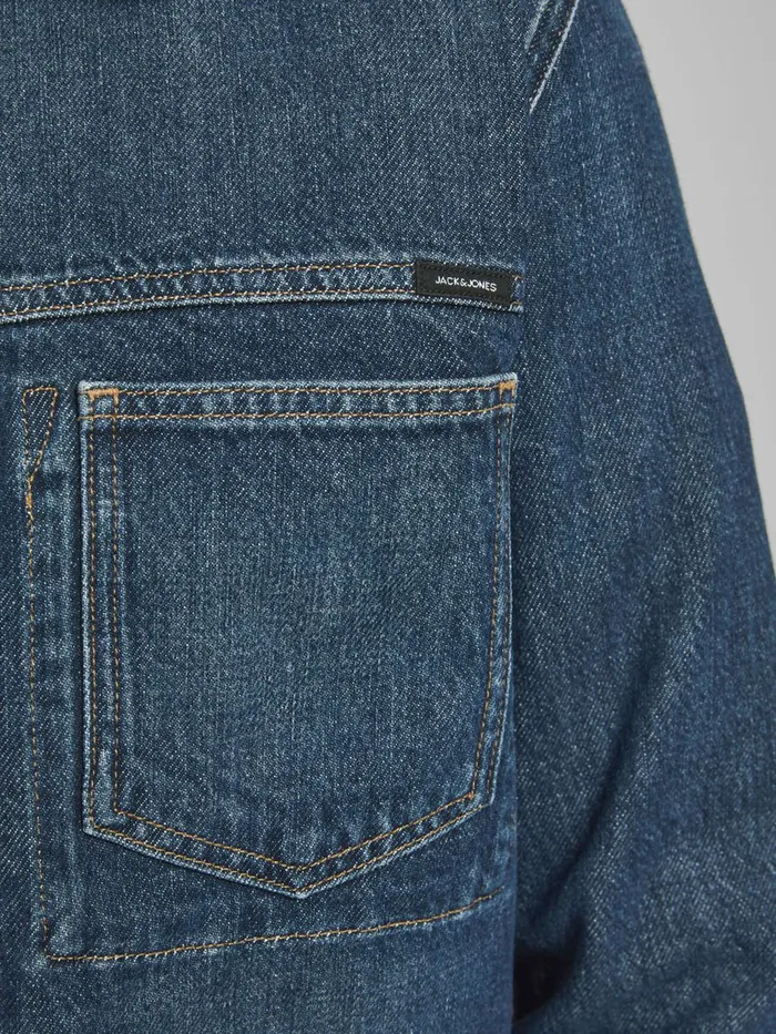 Denim Jackets JACK and JONES Mens ORGANIC COTTON BLEND DENIM JACKET Blue Blue Denim