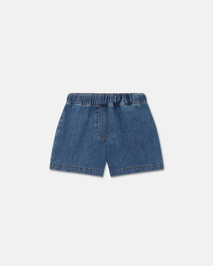 Denim Kids Shorts Blue Children Versace Clothing