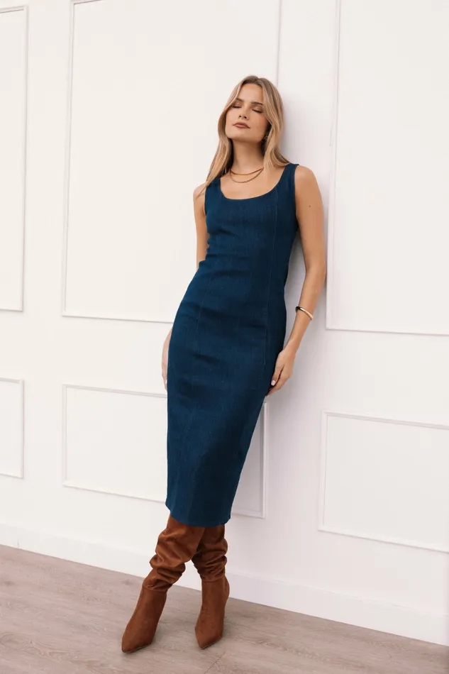 Denim Tammy Dress Medium Denim 8211 Petal and Pup Women
