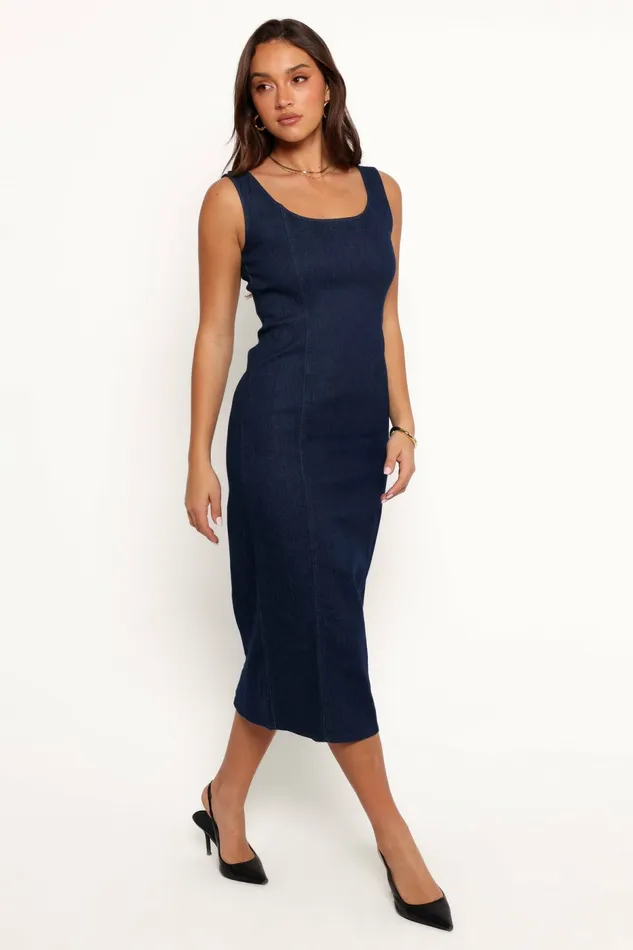 Denim Tammy Dress Medium Denim 8211 Petal and Pup Women