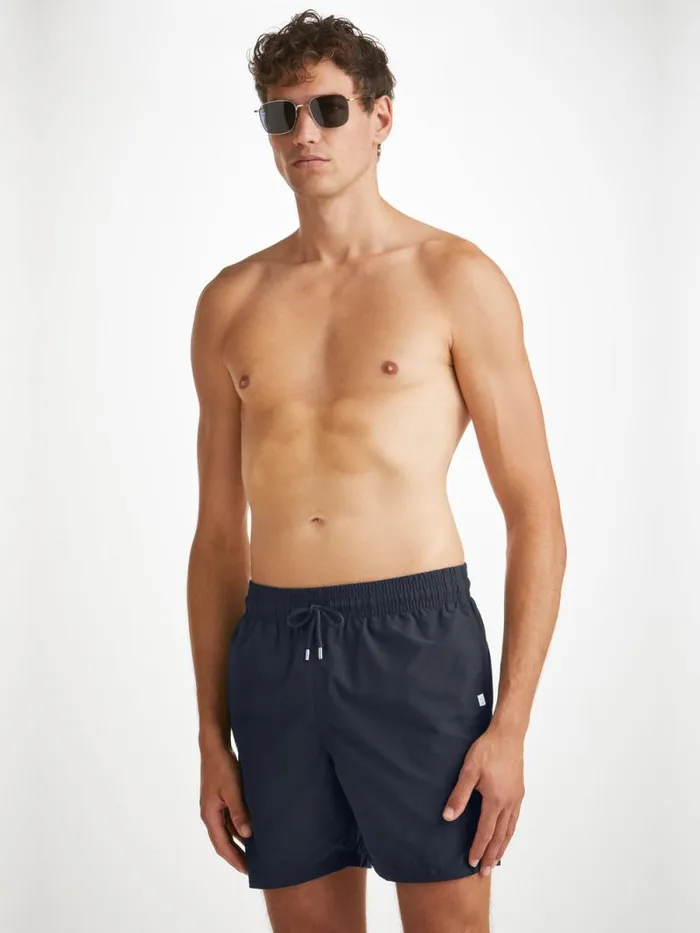 Derek Rose Classic Fit Swim Shorts Men Swim Shorts Aruba Navy