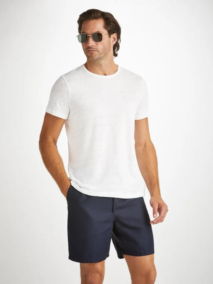 Derek Rose Linen TShirts Men TShirt Jordan Linen White