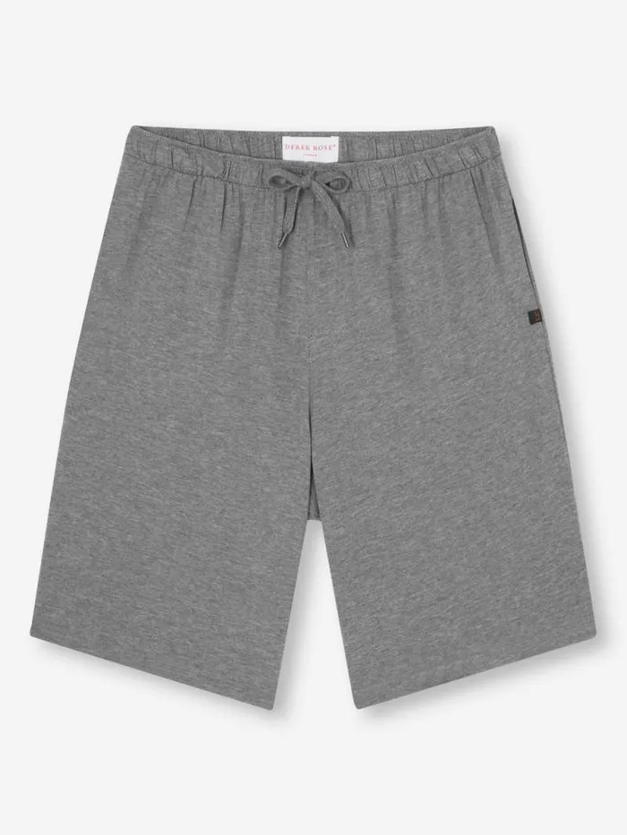 Derek Rose Lounge Shorts Men Lounge Shorts Marlowe Micro Modal Stretch Charcoal