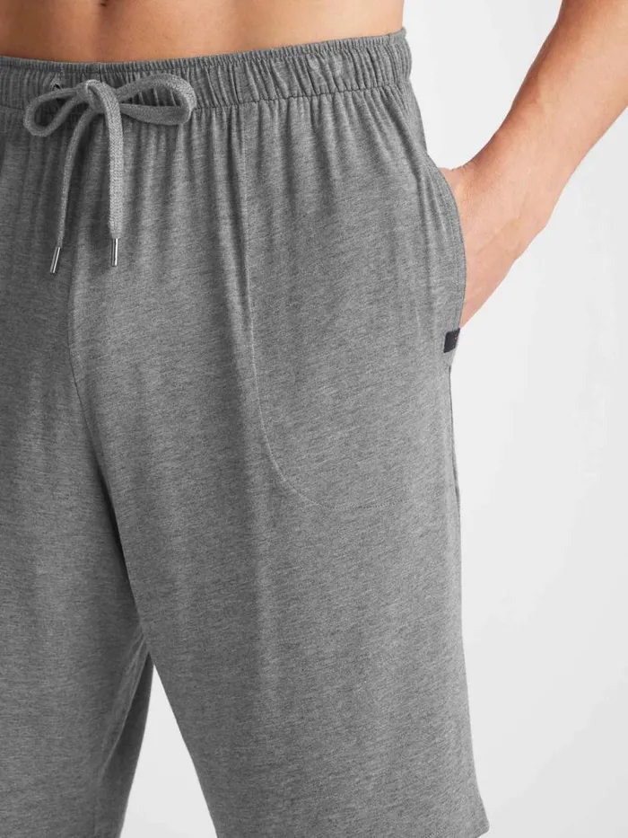 Derek Rose Lounge Shorts Men Lounge Shorts Marlowe Micro Modal Stretch Charcoal