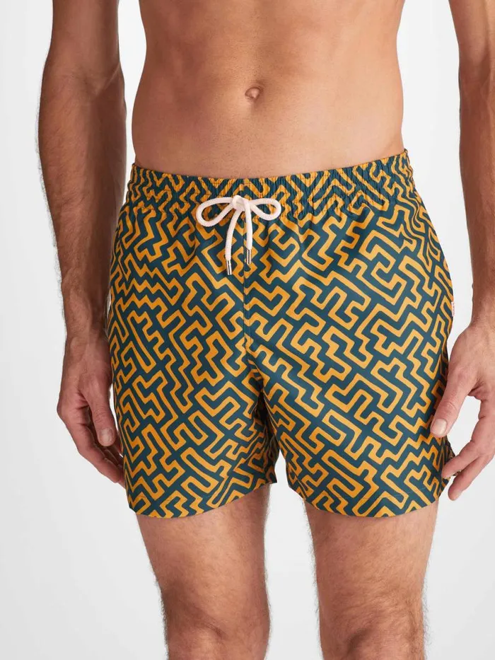 Derek Rose Short Length Swim Shorts Men Short Swim Shorts Tropez 16 Teal