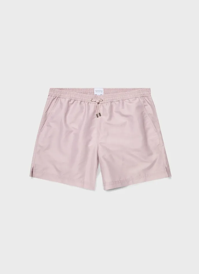 Drawstring Swim Shorts Pale Pink Swimwear ussunspel Men