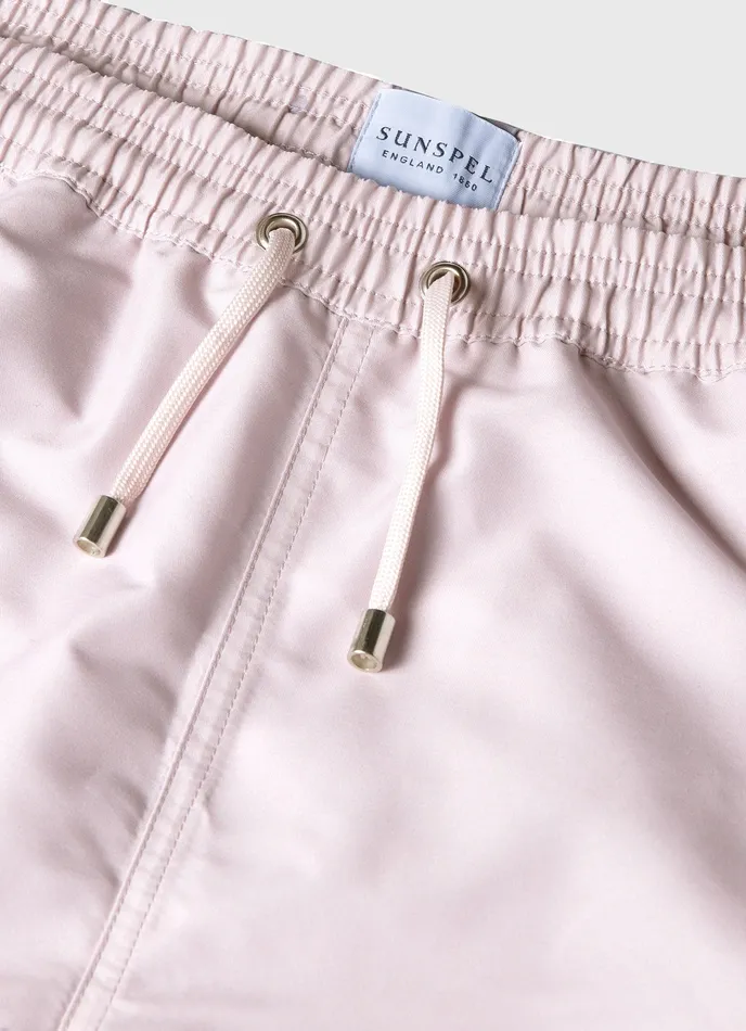 Drawstring Swim Shorts Pale Pink Swimwear ussunspel Men Drawstring Swim Shorts Pale Pink Swimwear ussunspel Men