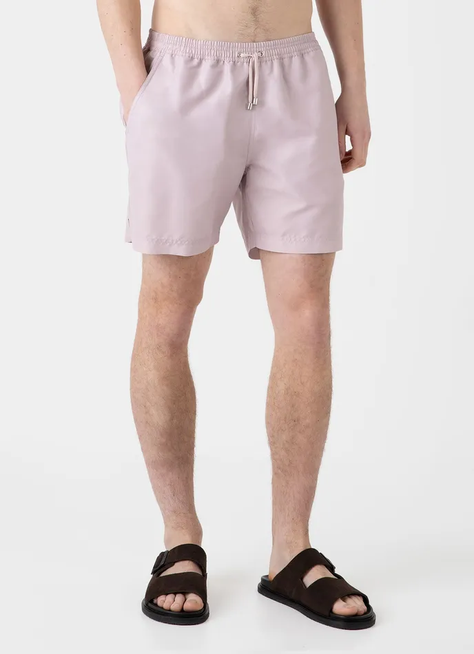 Drawstring Swim Shorts Pale Pink Swimwear ussunspel Men Drawstring Swim Shorts Pale Pink Swimwear ussunspel Men
