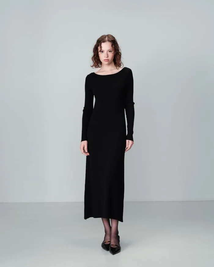 DRESS NOIR NATHALIE Shop Grace and Mila Long Dresses