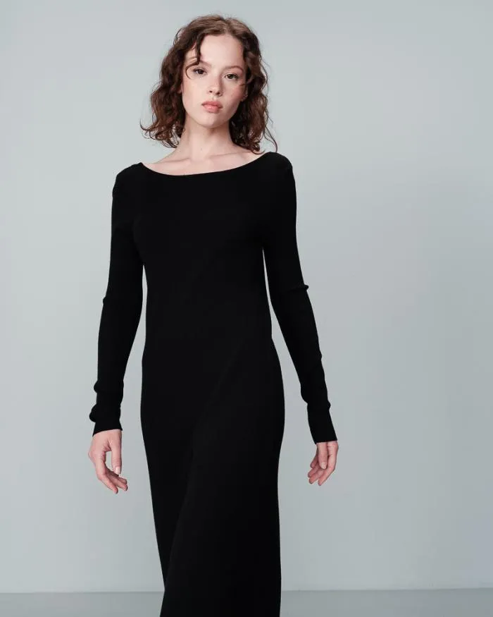 DRESS NOIR NATHALIE Shop Grace and Mila Long Dresses