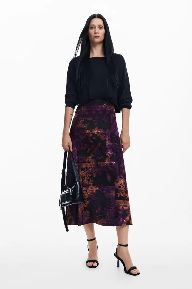 Dresses And Jumpsuits Women Desigual 2in1 Midi Dress Materialfinishes