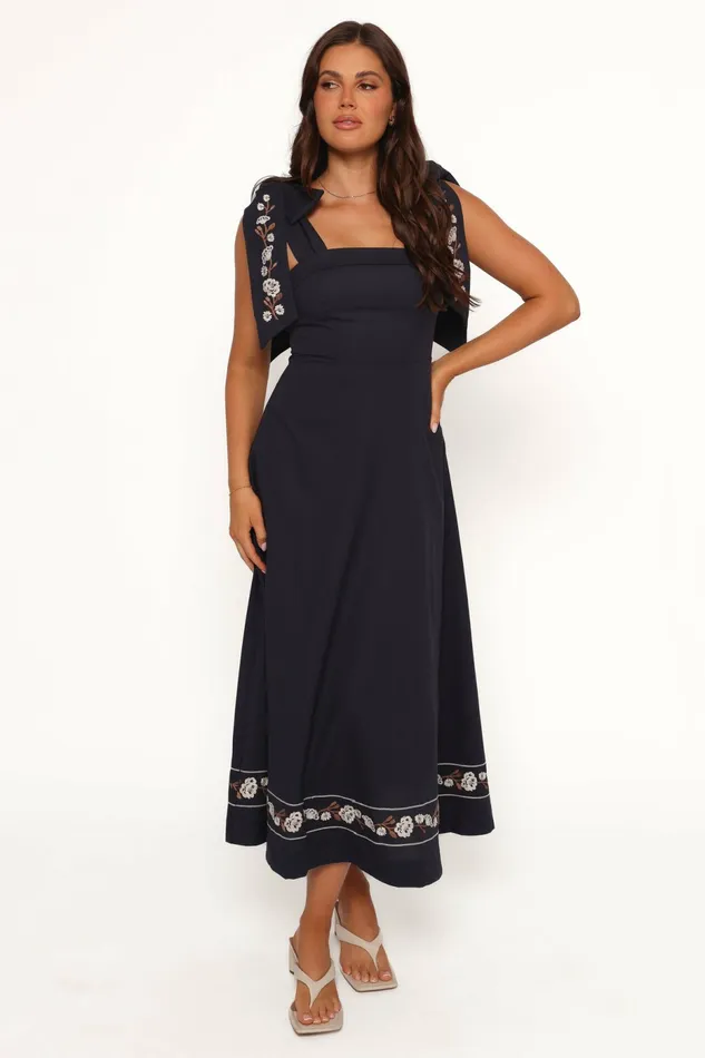 Dresses Petal and Pup Women Marcella Midi Dress Navy