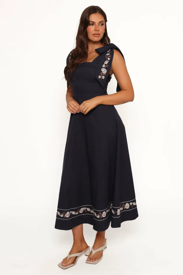 Dresses Petal and Pup Women Marcella Midi Dress Navy