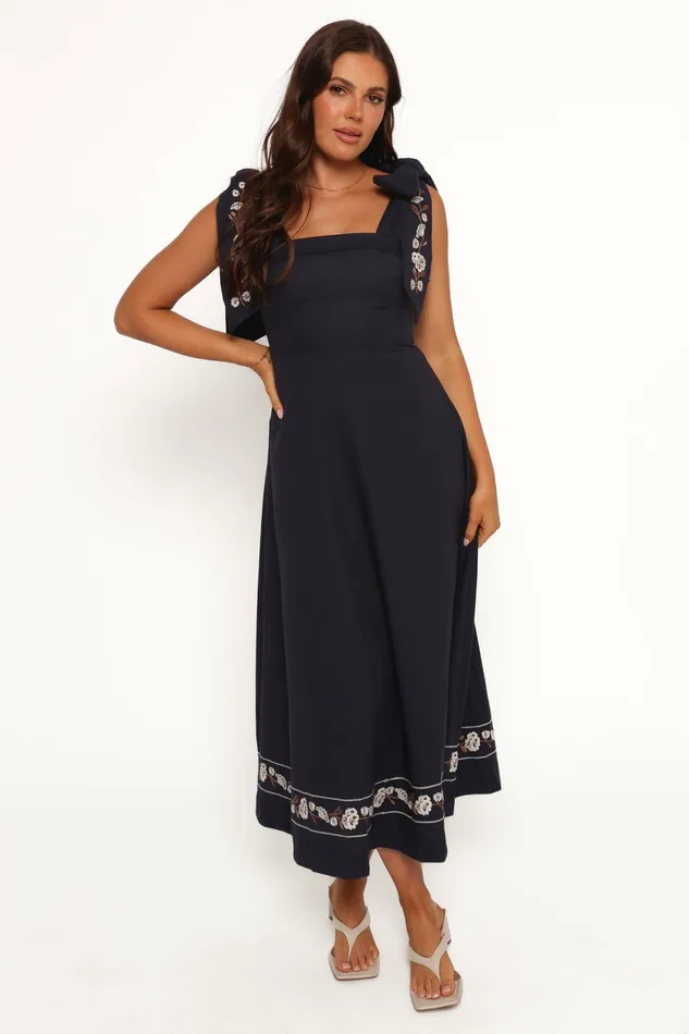 Dresses Petal and Pup Women Marcella Midi Dress Navy