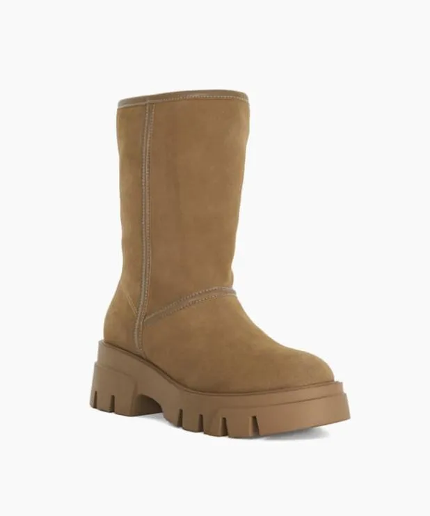 Dune London Ankle Boots Women Brog Lined Boot Neutral