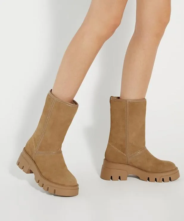 Dune London Ankle Boots Women Brog Lined Boot Neutral