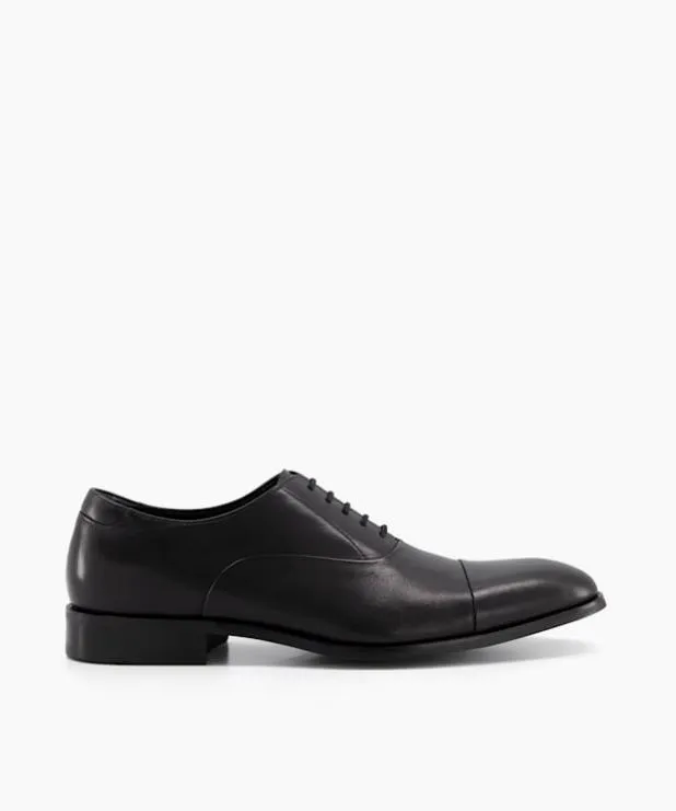 Dune London Black Shoes Men LaceUp Oxford Shoes Black Leather