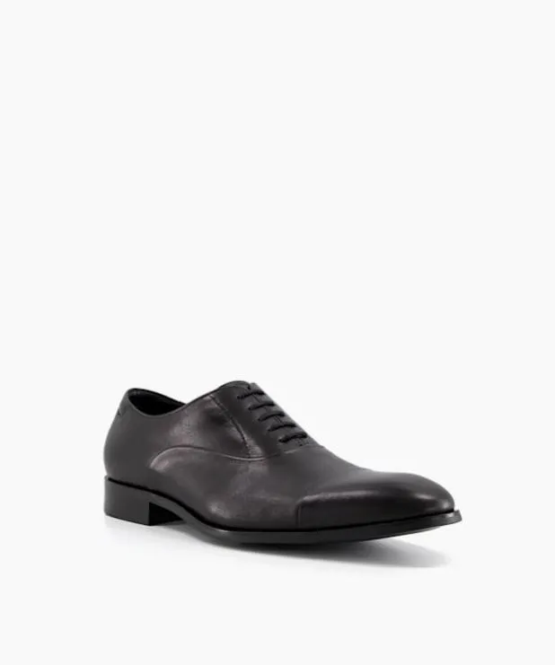 Dune London Black Shoes Men LaceUp Oxford Shoes Black Leather