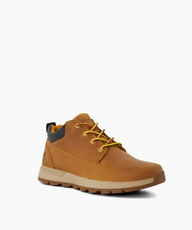 Dune London Brown Boots Men Lace Up Leather Chukka Boots Brown
