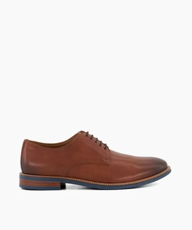 Dune London Brown Shoes Men Leather LaceUp Shoes Brown