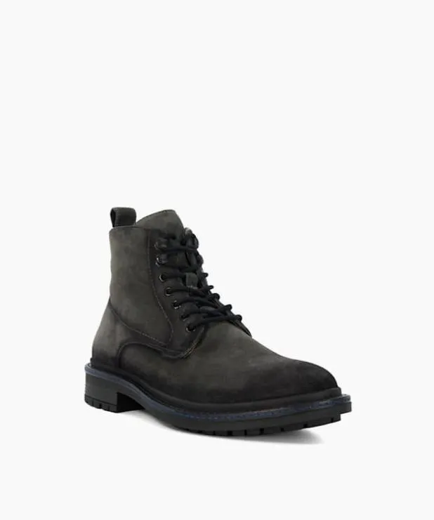 Dune London Casual Boots Men Chunky Lace Up Casual Boots Grey