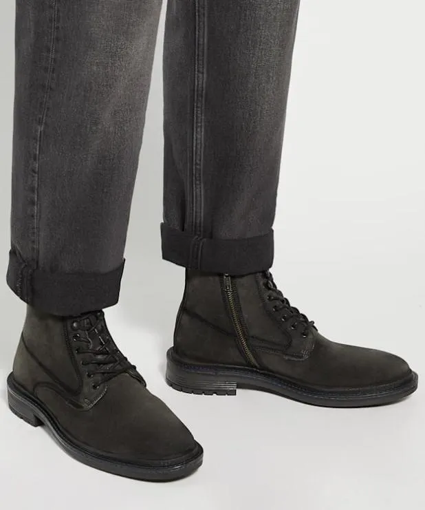 Dune London Casual Boots Men Chunky Lace Up Casual Boots Grey