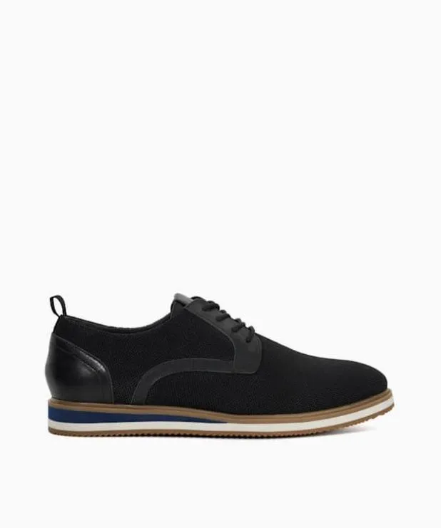 Dune London Casual Shoes Men Hybrid Knitted Laceup Shoes Black