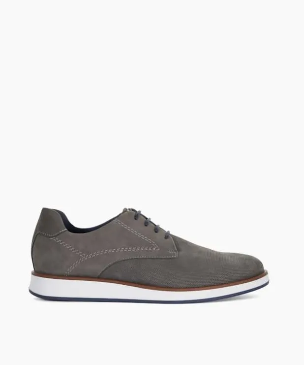 Dune London Casual Shoes Men Wide Fit Lace Up Shoes Grey