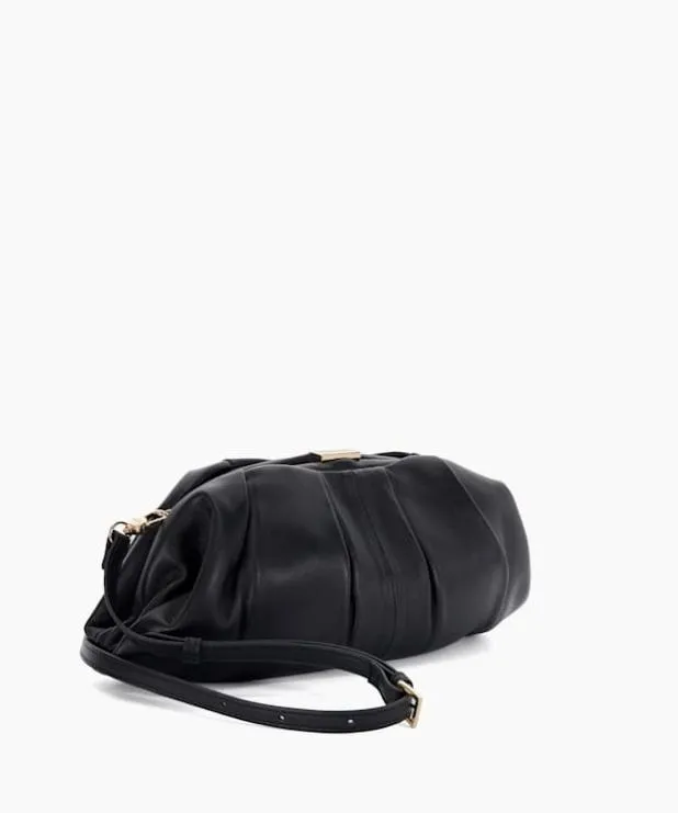 Dune London Clutch Bags Women Oversized Leather Handheld Clutch Black