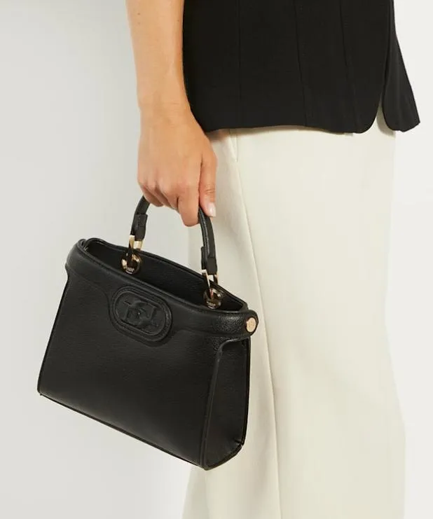Dune London Crossbody Bags Women Embossed Logo Tote Bag Black