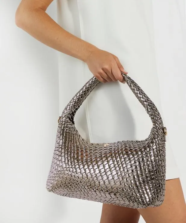 Dune London Crossbody Bags Women Woven Shoulder Bag Metallic