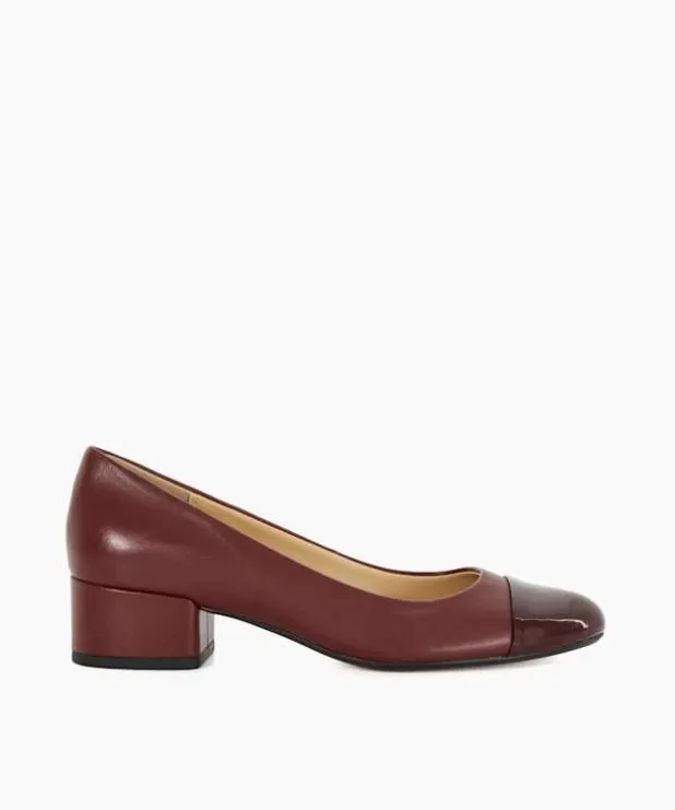 Dune London Heels Women Comfort BlockHeeled Courts Red