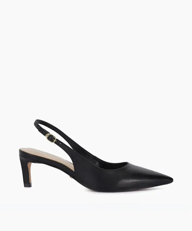 Dune London Heels Women Pointed Toe SlingBack Heels Black