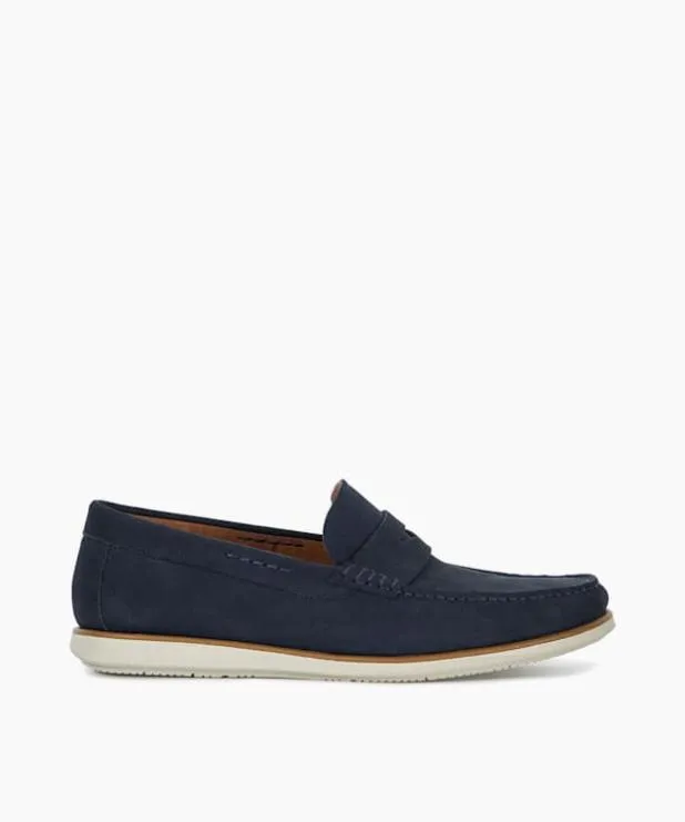 Dune London Loafers Men Casual Hybrid Loafers Blue