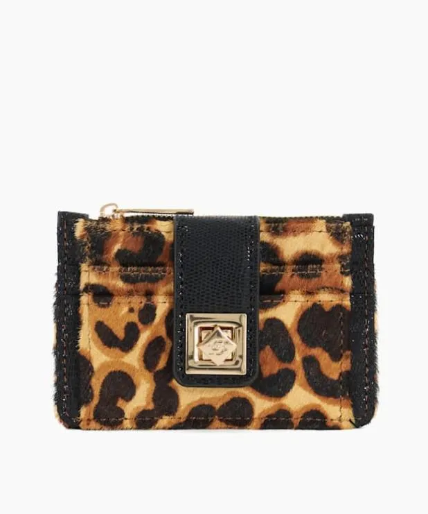Dune London Purses Women Turn Lock Cardholder Wallet Animal