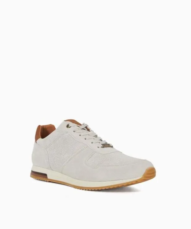 Dune London Trainers Men Wide Fit LaceUp Runner Trainers White
