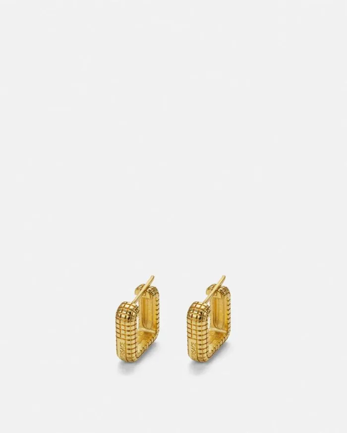 Dylos Hoop Earrings Light Gold WomenMen Versace Earrings