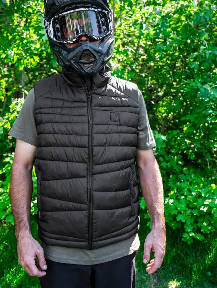 Earth Tripper Reversible Puff Vest 8211 Black Mens Volcom Mountain Biking