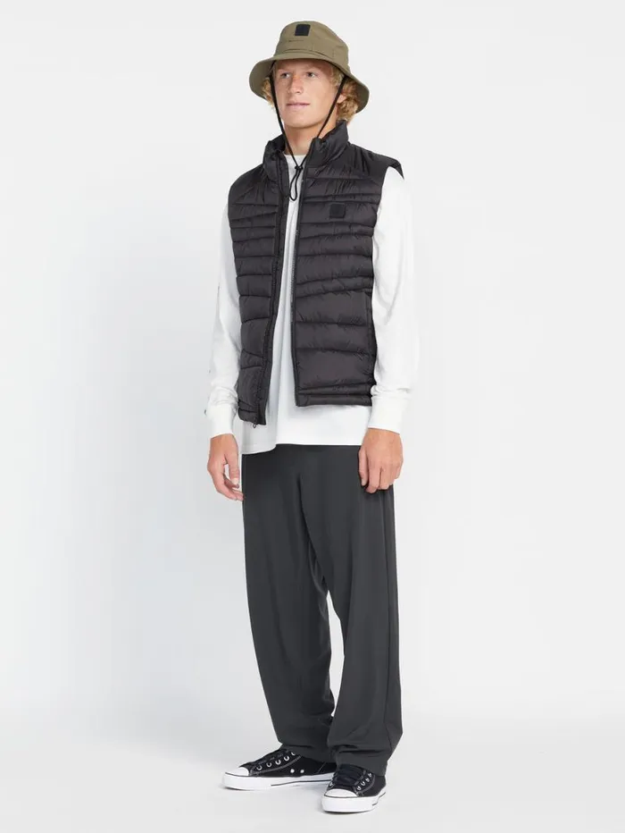 Earth Tripper Reversible Puff Vest 8211 Black Mens Volcom Mountain Biking