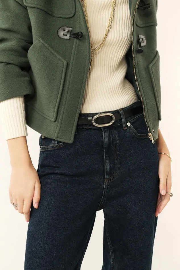 Elegant Narrow Belt Breane Black Women Baandsh Belts