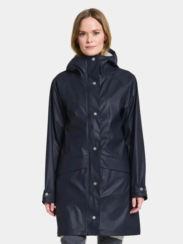 Elly Parka Galon Dark Night Blue Women Didriksons Spring Jackets