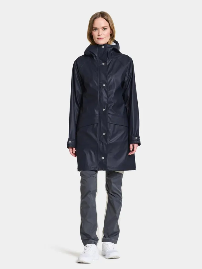 Elly Parka Galon Dark Night Blue Women Didriksons Spring Jackets
