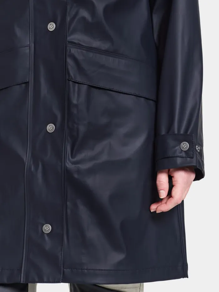 Elly Parka Galon Dark Night Blue Women Didriksons Spring Jackets