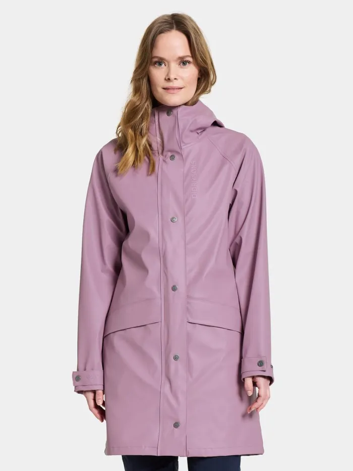 Elly Parka Galon Purple Rain Women Didriksons Spring Jackets