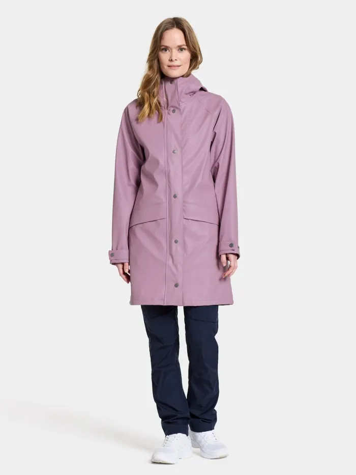 Elly Parka Galon Purple Rain Women Didriksons Spring Jackets