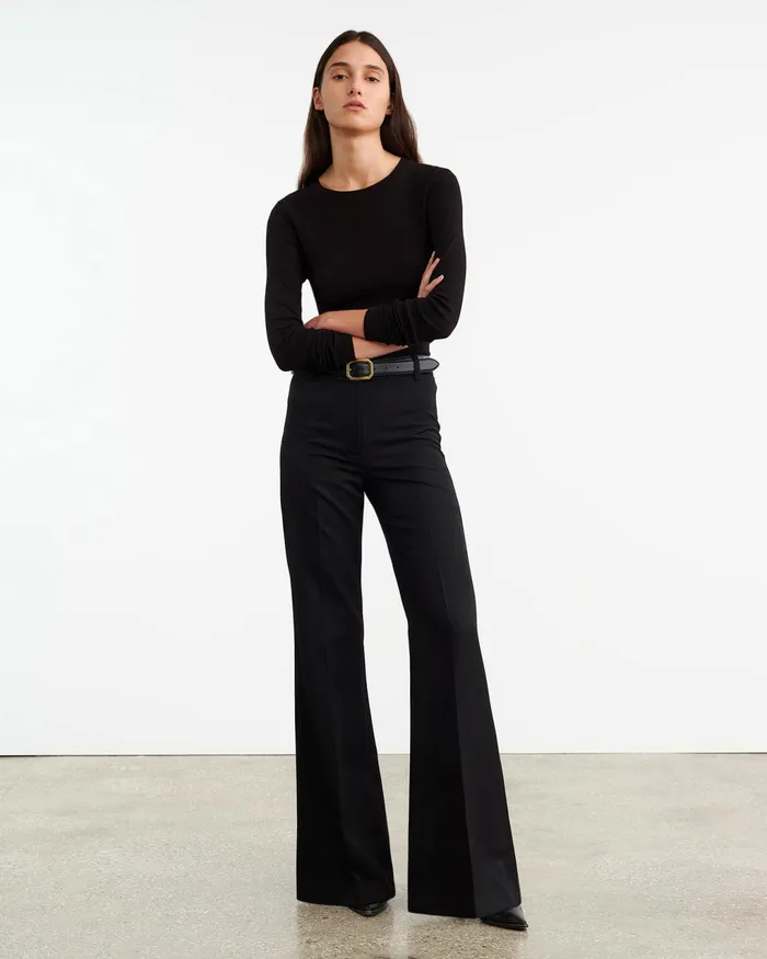 EMELIE LONG SLEEVE TEE Black Women Nili Lotan Tees