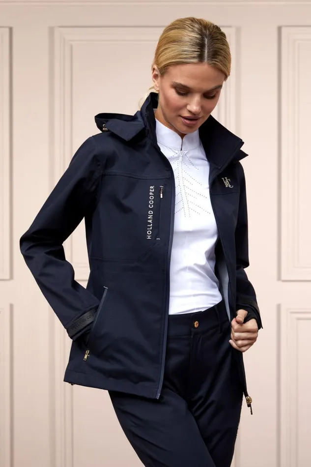 Equestrian Jackets Holland Cooper Riding Shell Jacket Ink Navy Equestrian Jackets Holland Cooper Riding Shell Jacket Ink Navy