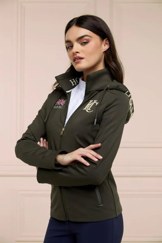 Equestrian Jackets Holland Cooper Rocana Softshell Jacket Heritage Khaki