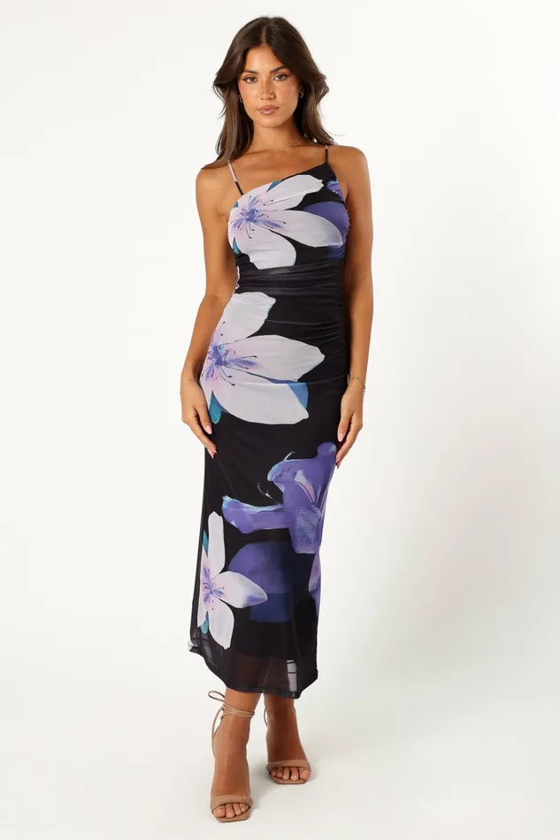 Event Dresses Jasmine Maxi Dress Black Floral 8211 Petal and Pup Women